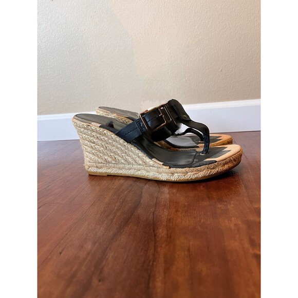 Burberry Women's Nova Check Slip On Platform Sandal Size 39.5 EU - Picture 1 of 11